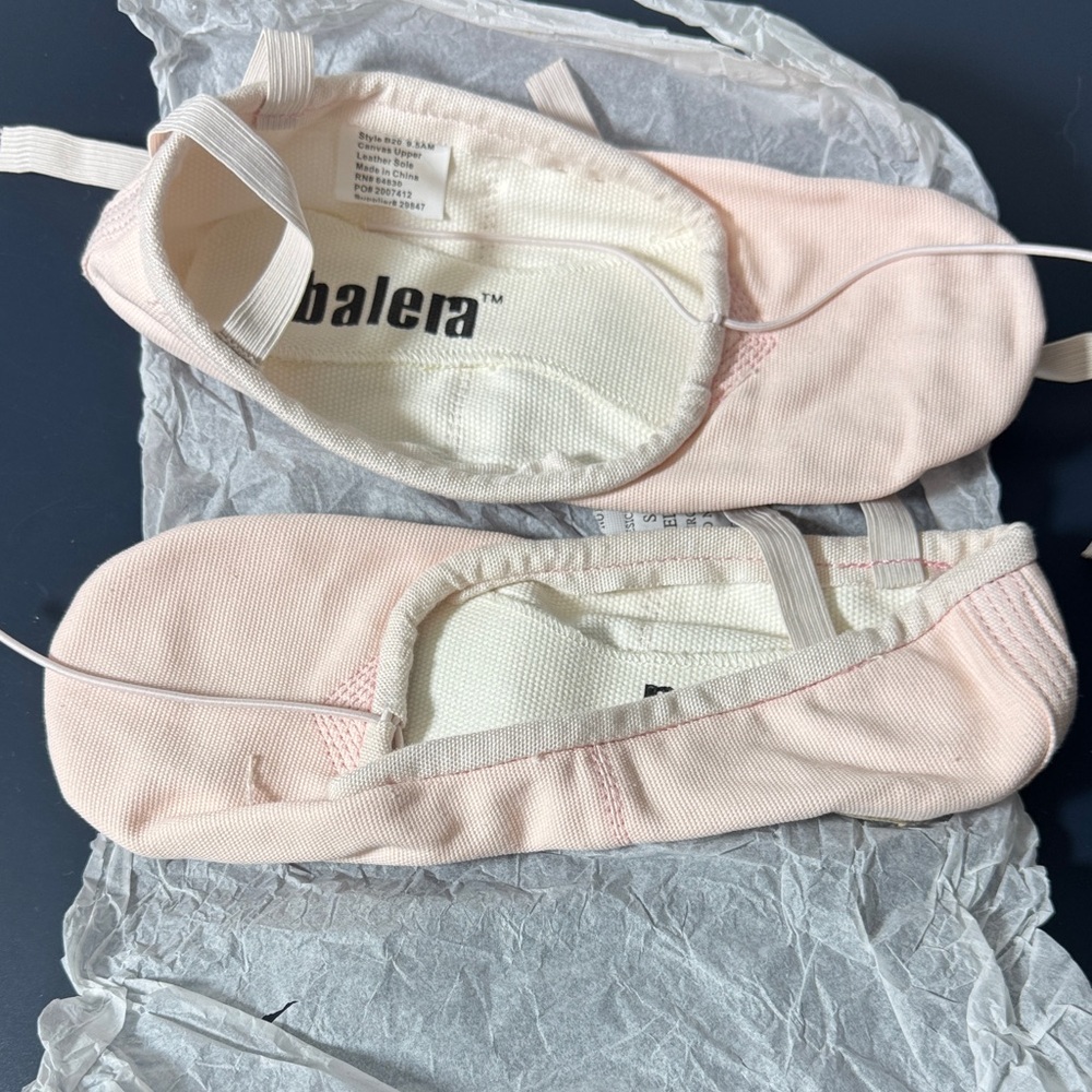 Balera Light Pink Canvas Ballet Slippers